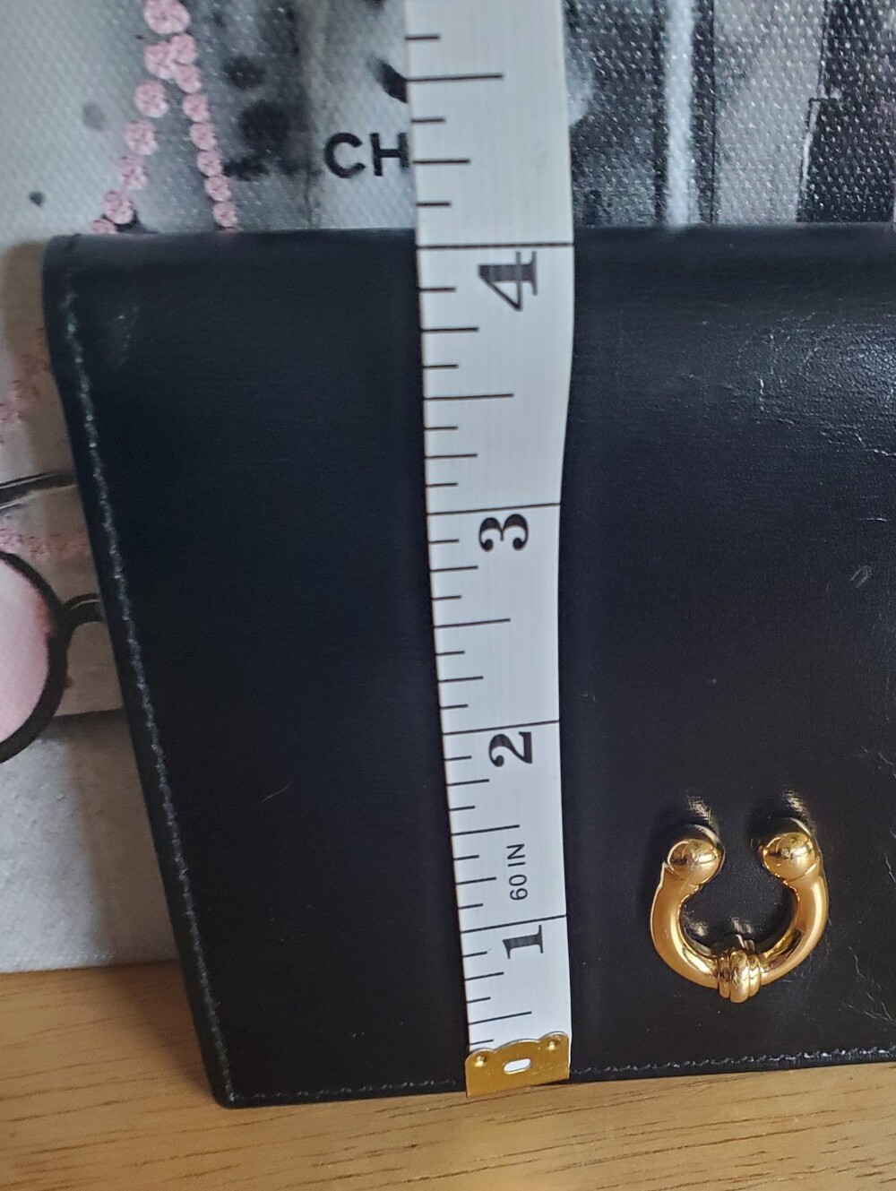 GUCCI Vintage Black Leather Horseshoe Bifold Wallet - Picture 11 of 11